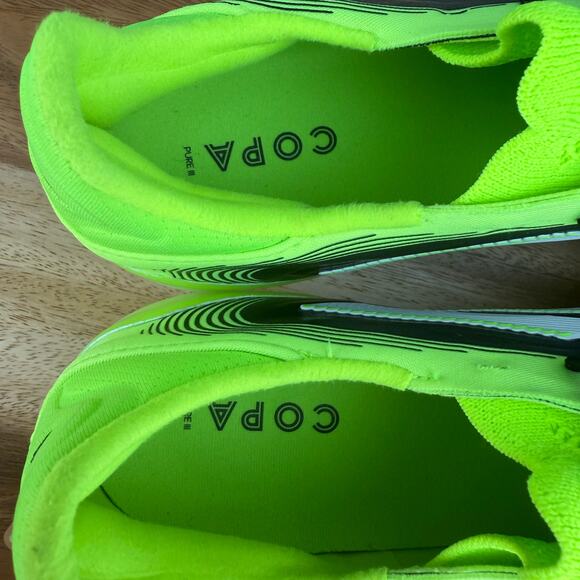 Adidas Copa Pure 3 Elite FG Men\'s 11 Soccer Cleats Black Green JH6304 NEW w Tags main image 9